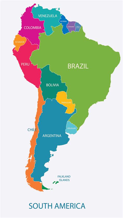 argentina on map of south america